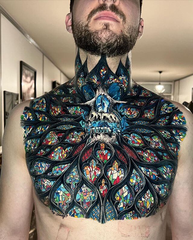 3D Tattoo for Men Chest