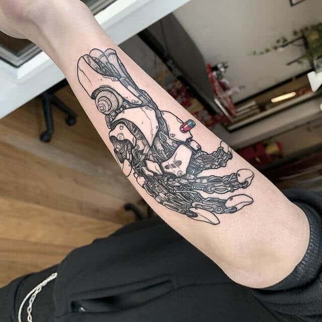 Akira Tetsuo Hand Tattoo