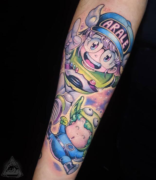 Arare Tattoo on sleeve