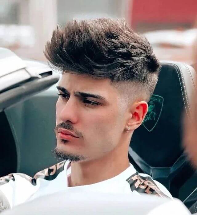 Short Feathered Hair Men
