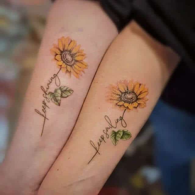 flower tattoo ideas for sister