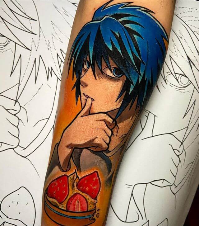 L Deathnote tattoo