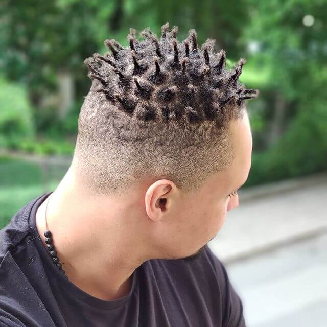 Men short dreads style