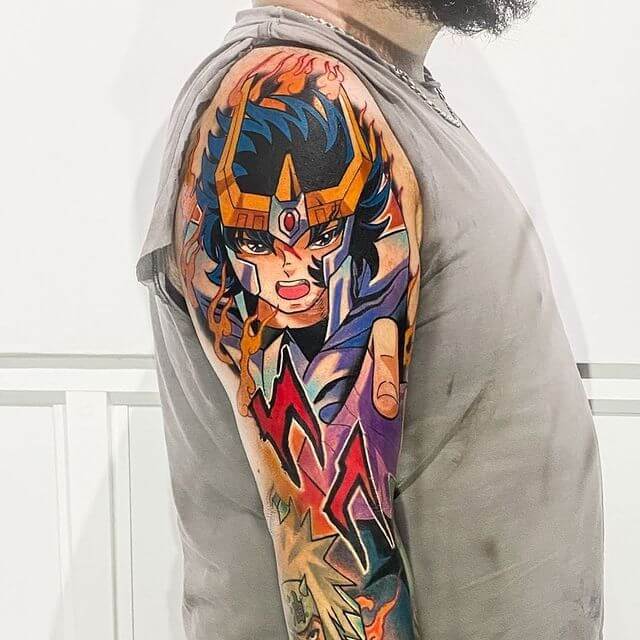 Phoenix Ikki  Seiya Sleeve Tattoo