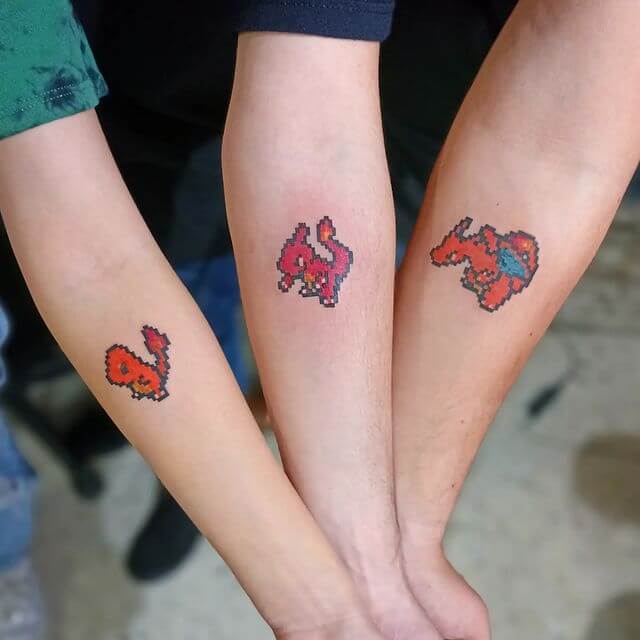 Matching Pokemon tattoo ideas for sister