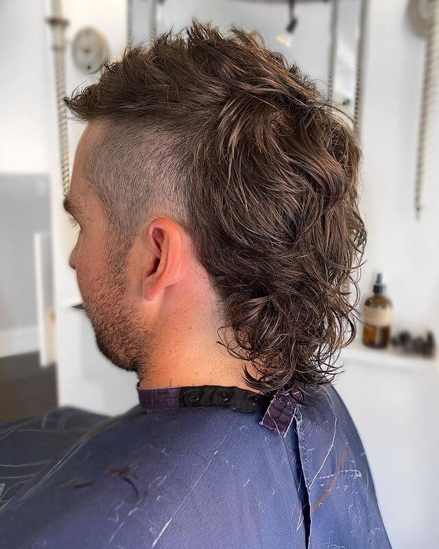 Curly Faux Hawk for men