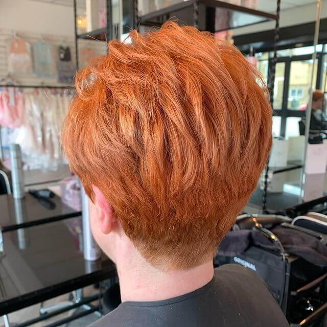 women over 50 Ginger Short Haircut