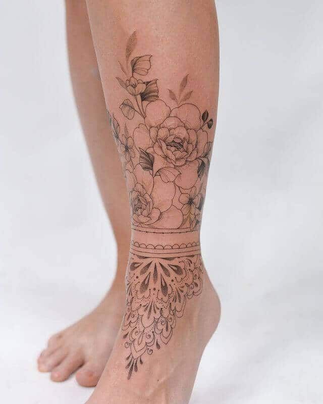 Wrap Around Ankle Tattoos