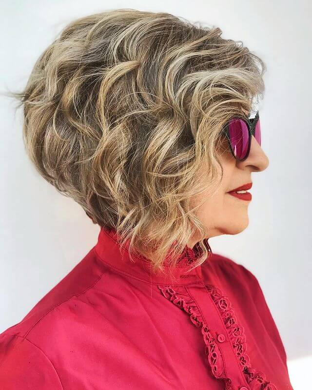 A-Line Curly Bob