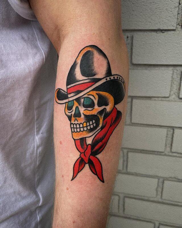 American Traditional Skulls