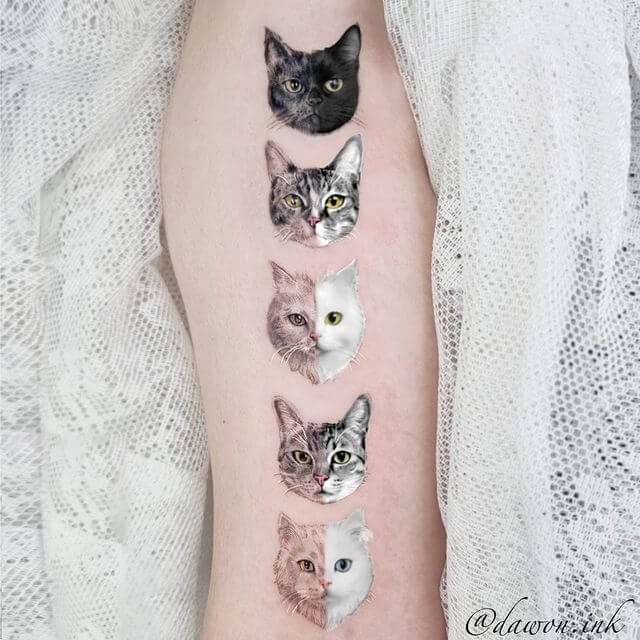 cat memorial tatoos