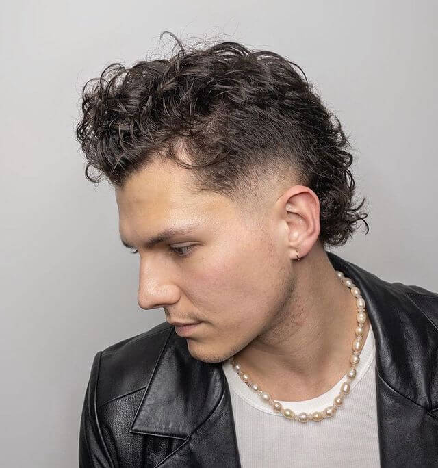 Curly Faux Hawk Men's Haircut