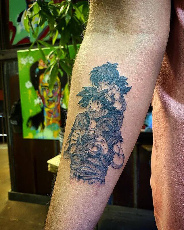 father son anime tattoos