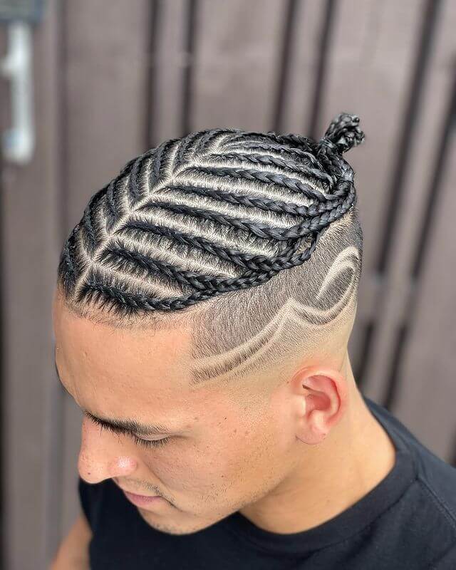 Fish Bone Braids with Undercut