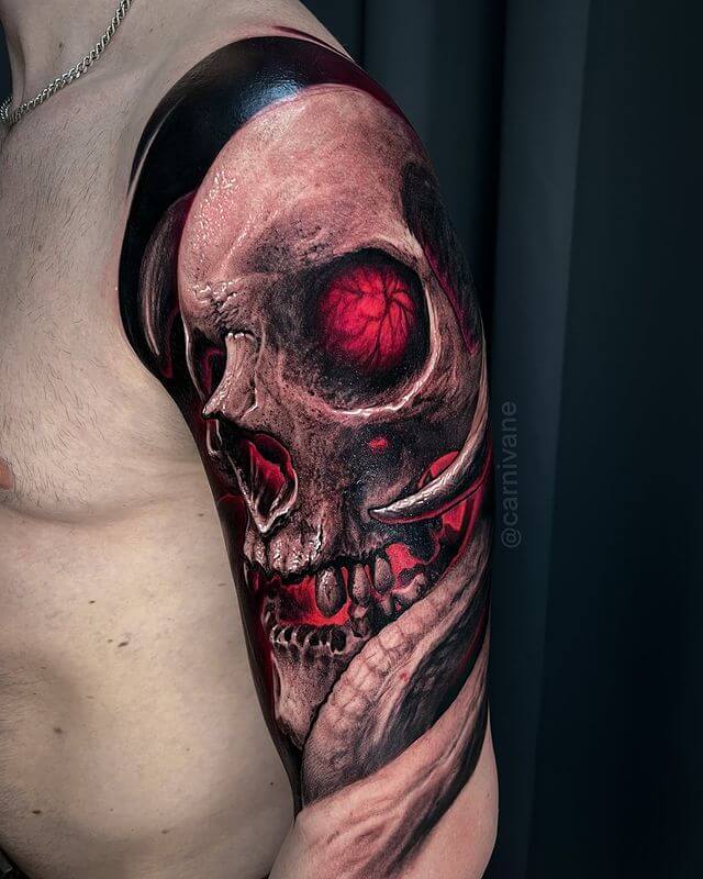 Forearm Skull Tattoo