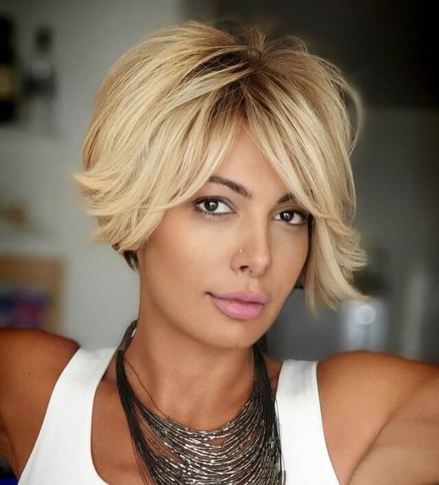 Long Pixie with Curtain Bangs