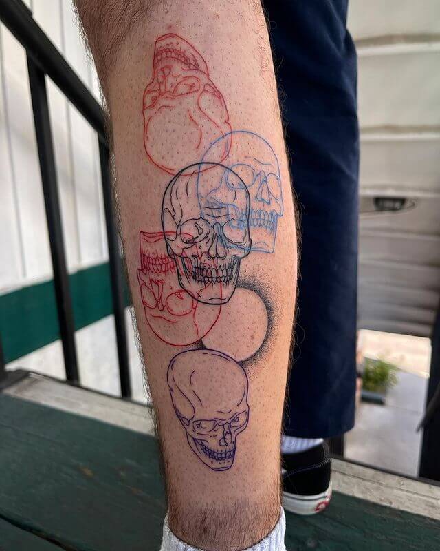Simple Skull Tattoo Design