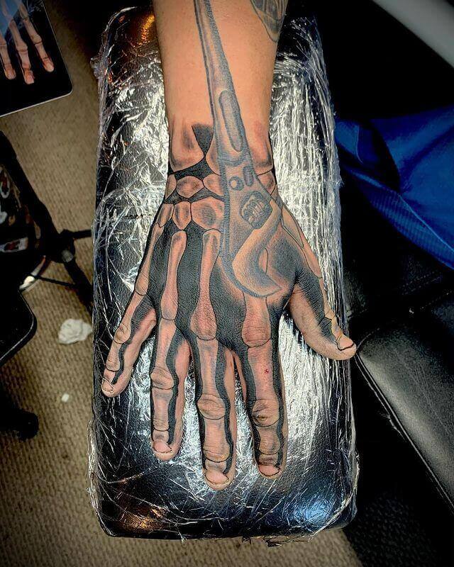 Skeleton Hand Tattoo