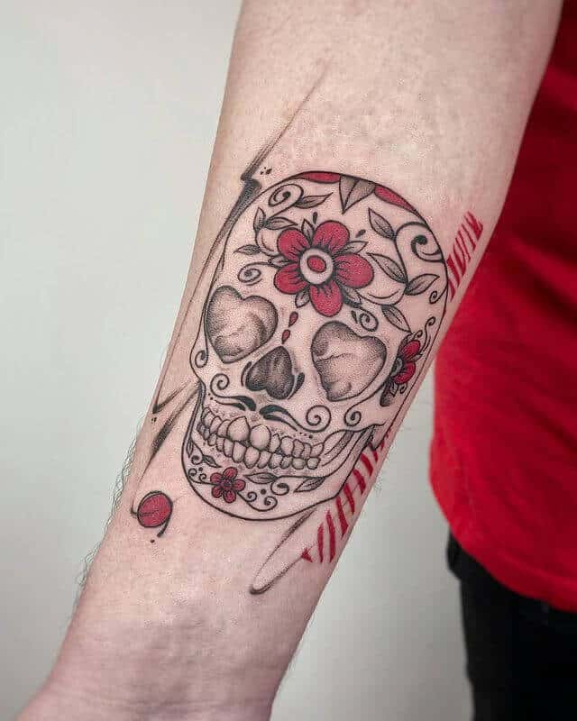 sugar skull tattoo