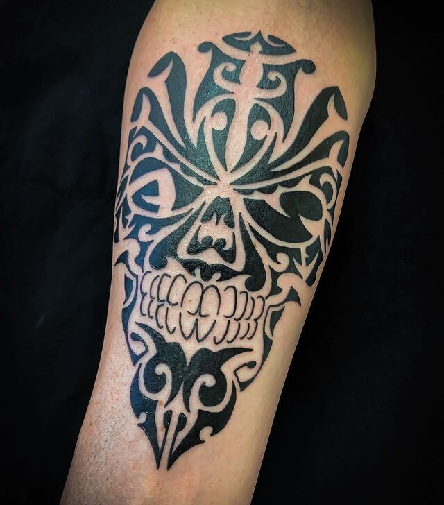 Tribal Skull Tattoo