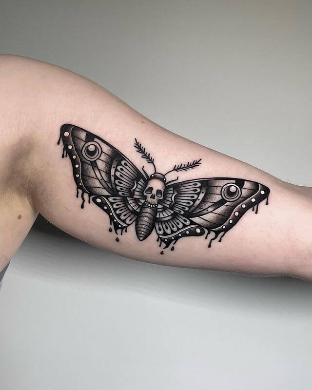 death moth tattoo