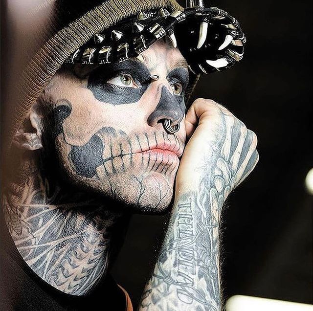 Skull Face Tattoo