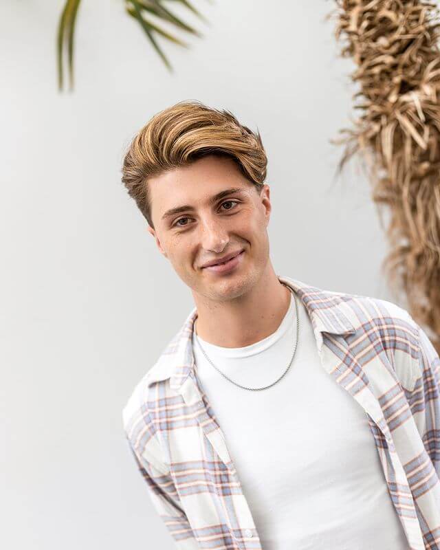 Comb Over for Round Face Hairstyle