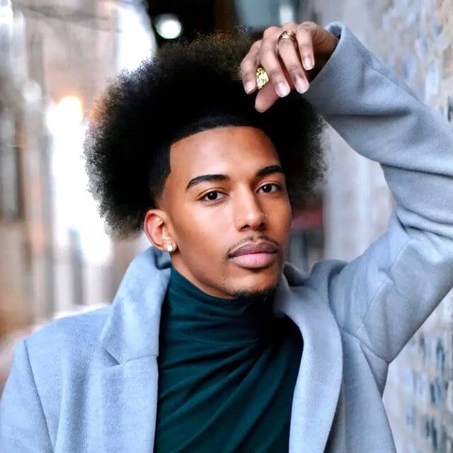 modern afro for black men
