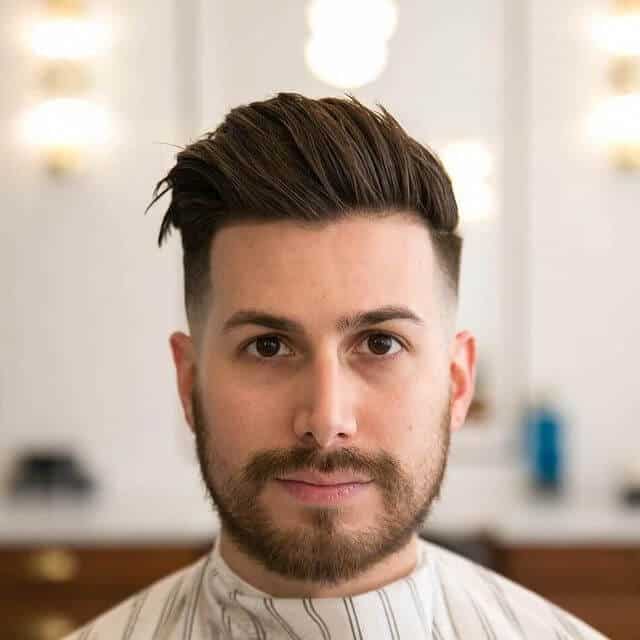 Modern Quiff for round face men