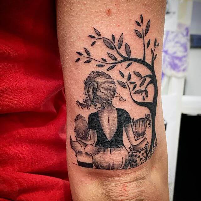 Mother And 2 Sons Tattoo Ideas
