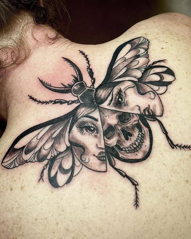 Laugh Now Cry Later Bug Tattoo
