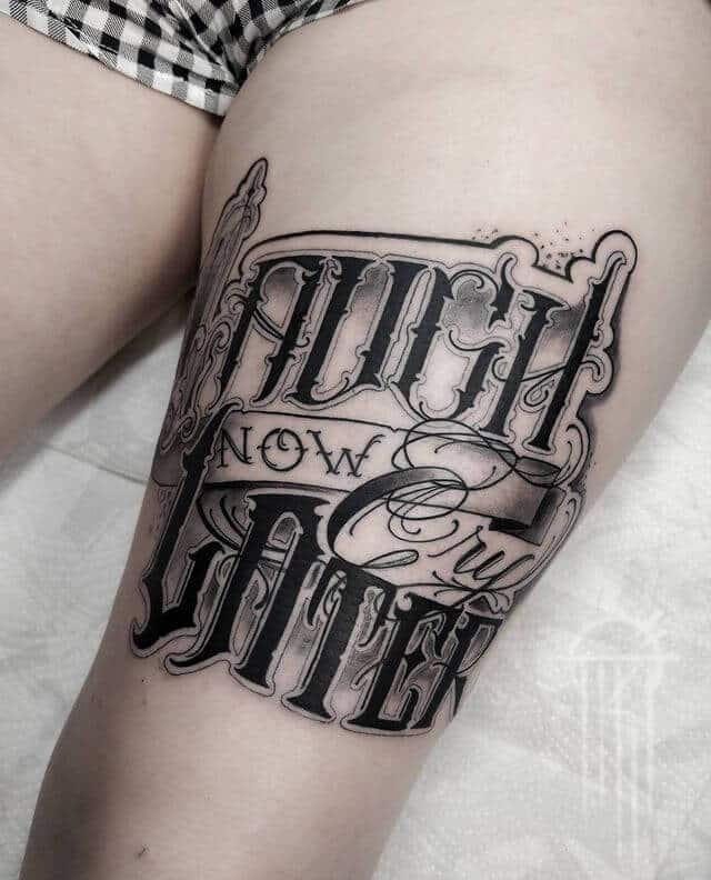 Lettering Tattoo Design