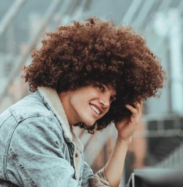 long Afro Men