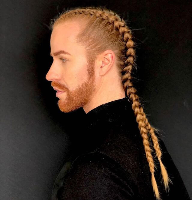 Men with long dutch fade