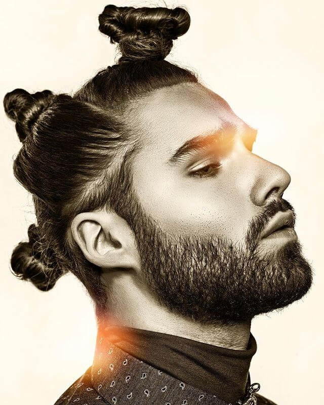 Modern Buntu Knots Men's Hairstyle
