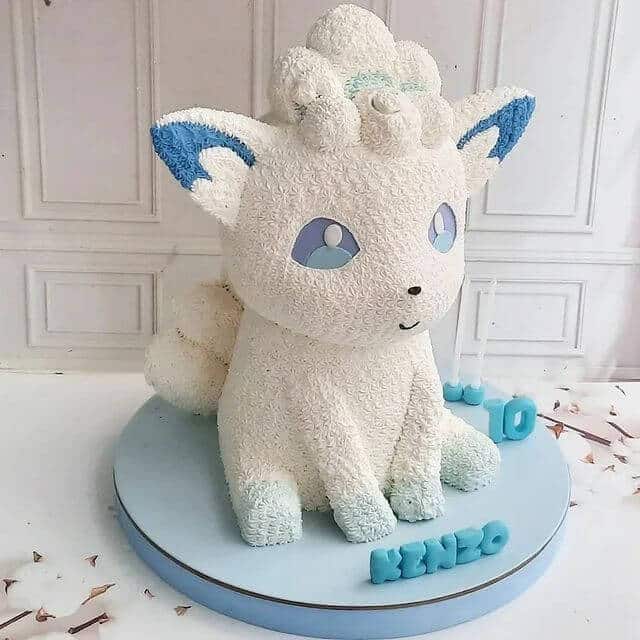 vulpix 3D cake
