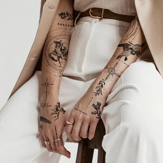 Small Tattoo Designs from Arm to Hand