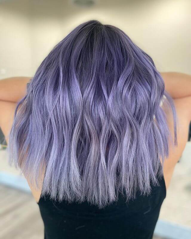 ashy lavender hair