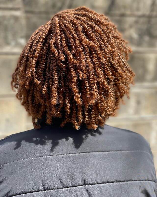 Brown Kinky Twist Bob