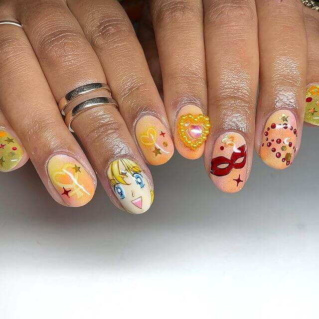 Cute Anime Nails