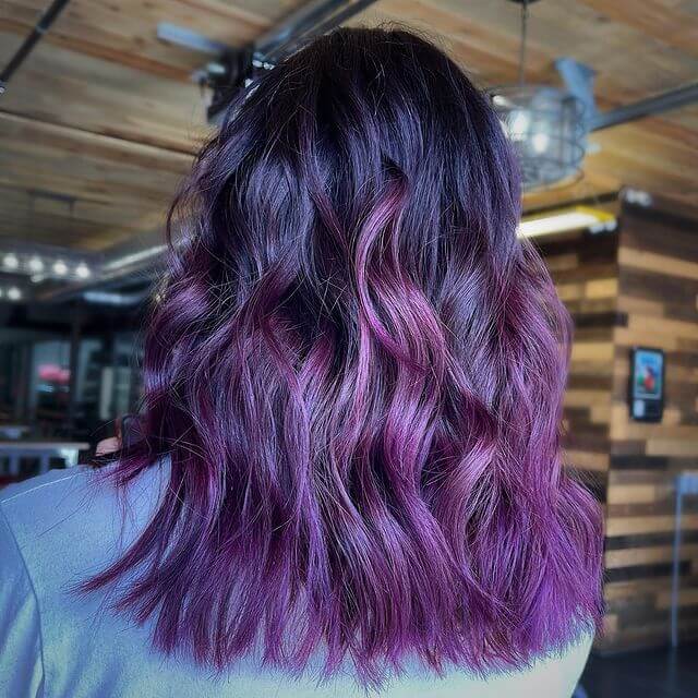 dark purple ombre