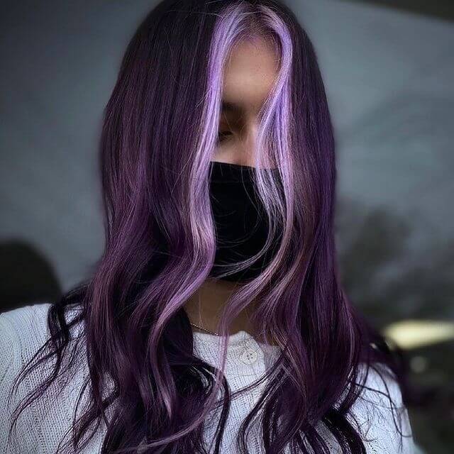 Dark purple with front highlights