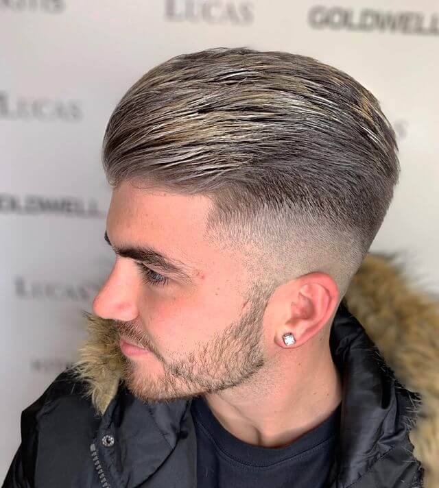Frosted Highlights and Skin Fade