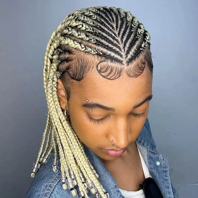 Middle Part Tribal Braids