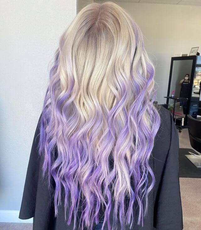 blonde lavender hair