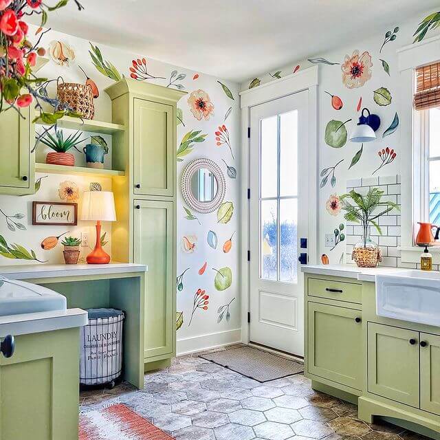 cute farmhouse laundry room