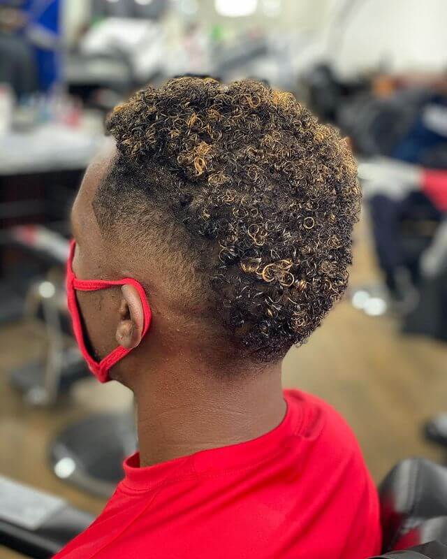 Frosted Tips for curly hair