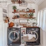 stylish farmhouse laundry room