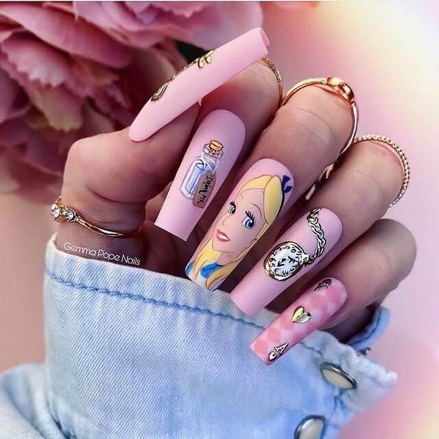 Alice In Wonderland Nails