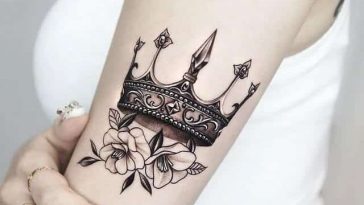 Crown-And-Poppies-Tattoo
